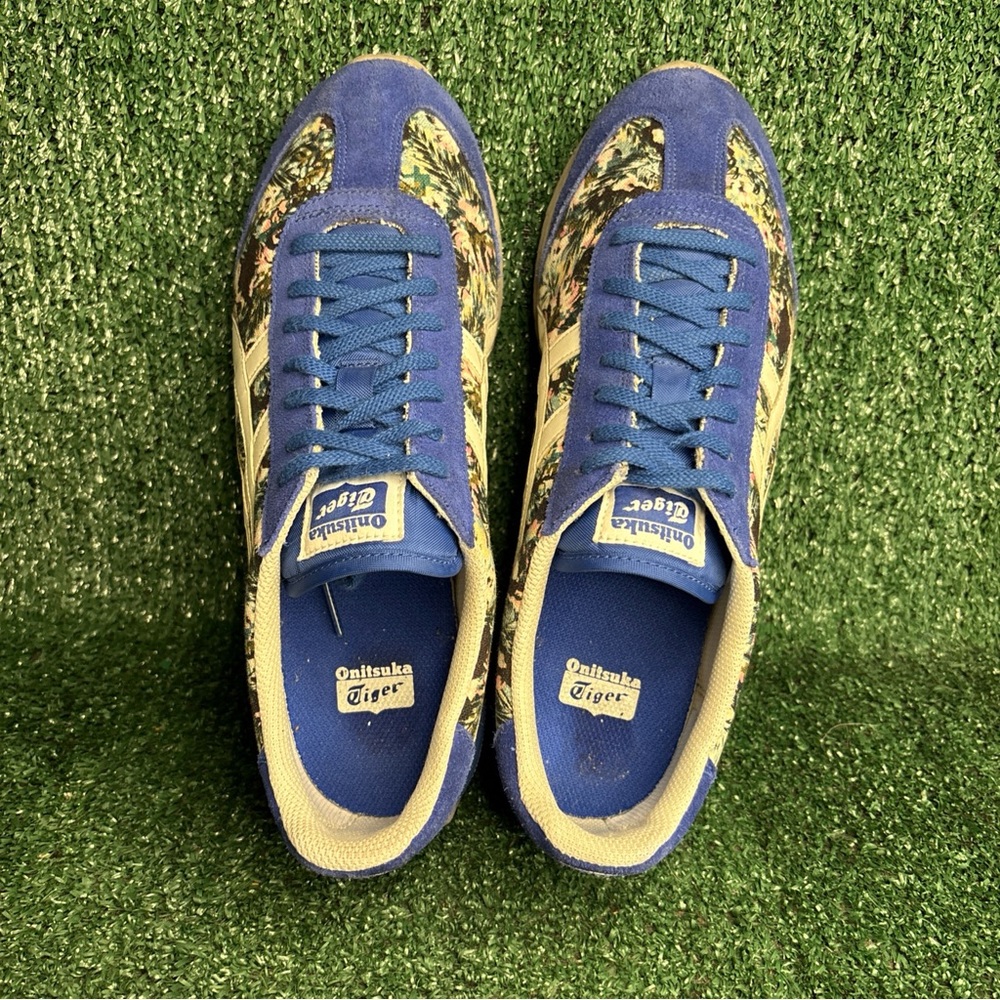 Nowartt X Onitsuka Tiger Limited Edition Floral Blue White Womens Size 9 (Men 8) - Picture 7 of 14